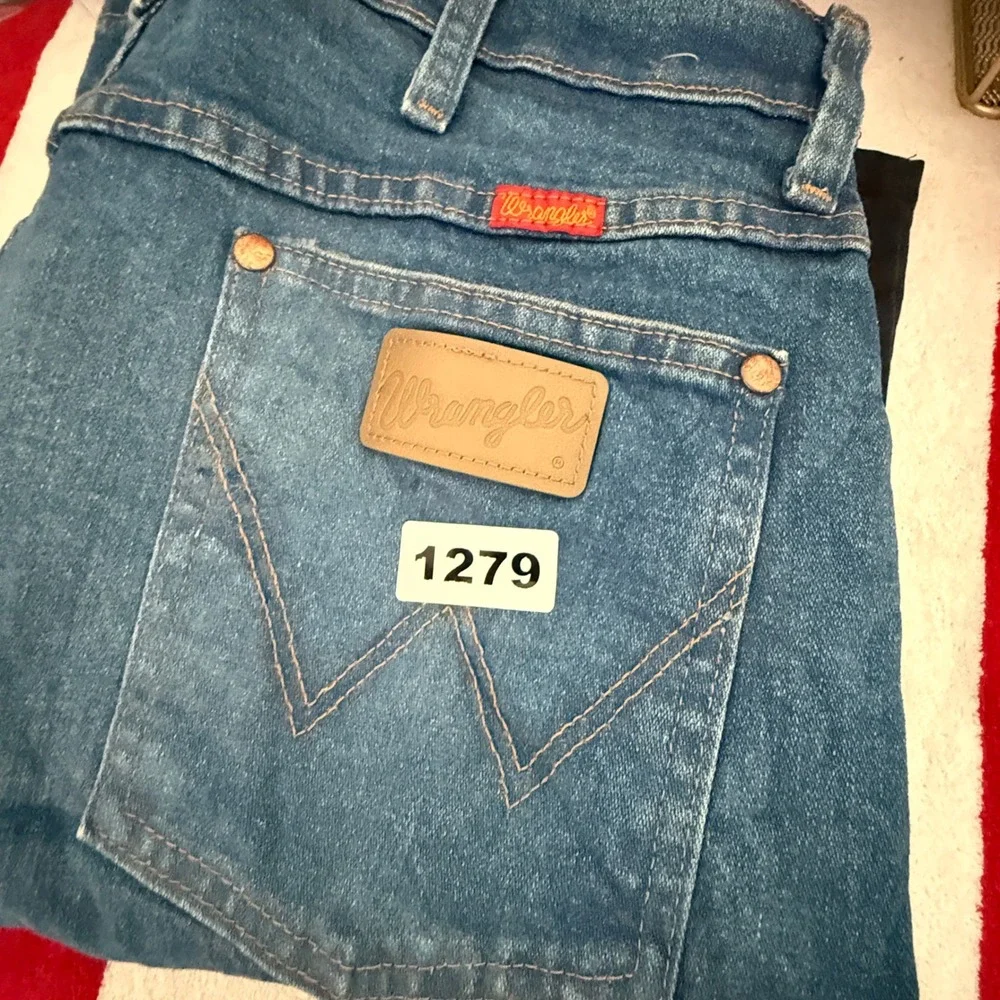 Wrangler Cowboy Cut‎ Straight Leg Blue Denim Jeans Mens 31x29.5 High Rise